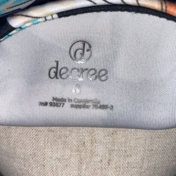 Decree Floral Womens Two-Piece Top & Skirt Sleeveless Dark Multicolor Size Small - Picture 8 of 8